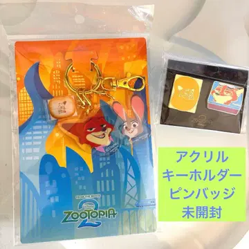 도쿄 바나나 주토피아 주디 닉 아크릴 키링 핀 배지