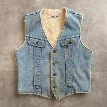 Lee 스톰 라이더 베스트 80s USA 파랑 데님 M 12294