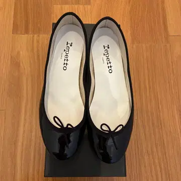 Lepetto*블랙 에나멜*힐 3.5cm*사이즈 37.5