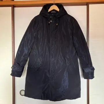 [ 바라쿠타 ] BARACUTA 네이비 롱 기장 다운 자켓 코트