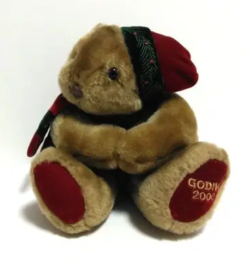 GODIVA 곰 봉제 인형 테디베어 곰 2000년 시즌 한정품
