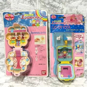 무지개 요정 레어 미개봉 엔젤포켓 꽃 모양 레스토랑 링하우스