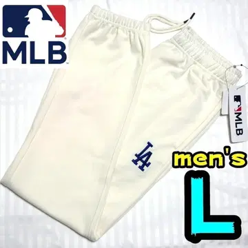 [새상품] 다저스 스웨트 팬츠 L 남성용 아이보리 MLB 공식 LA