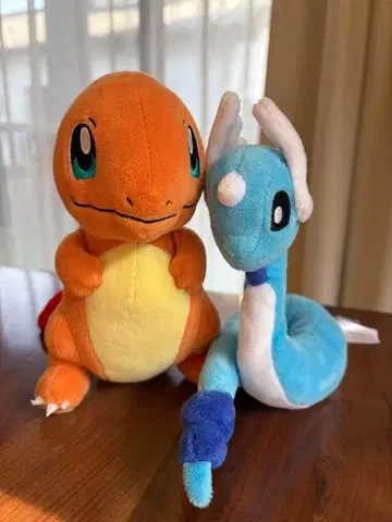 포켓몬 파이리 드래곤 봉제 인형 2개 세트