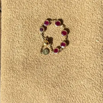 아가트 agete의 루비 체인 반지 10k