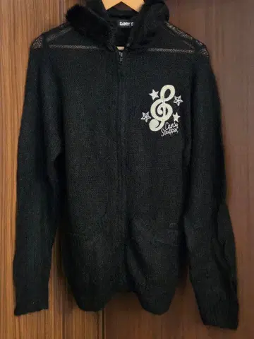 CANDY STRIPPER 캔디스트리퍼 니트 모헤어 후드티