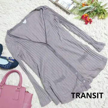 이탈리아제 TRANSIT 가디건/볼레로 (L 상당) 톤 다운 보라색