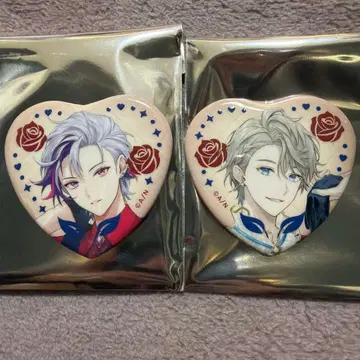 니지산지 발렌타인 카이다 하루 후와 미나토 하트 캔뱃지 2세트