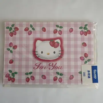 [ 초레어 ] 산리오 레트로 카드 딸기 키티 2000년제 미사용