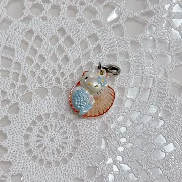 키티 헬로키티 인어 머메이드 키링 레트로 헤이세이 레어