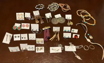 귀걸이 묶음 판매 팔찌 발찌 반지 목걸이 포함