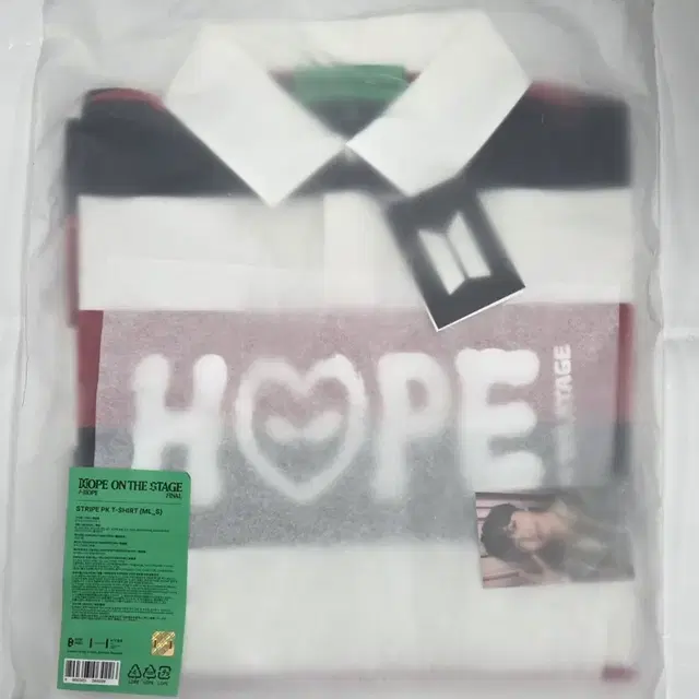 BTS J-HOPE 제이홉 스트라이프 티셔츠