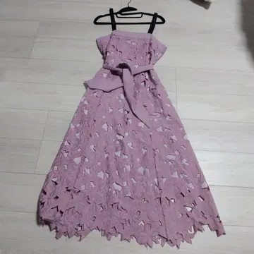 노엘라 커팅 플라워 점퍼 스커트 점스카 라벤더