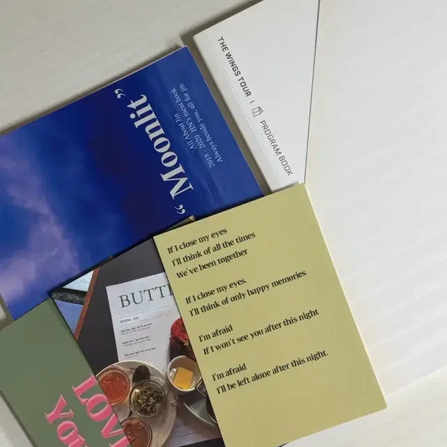 방탄소년단 윙즈 투어 프로그램북 석진 메세지북