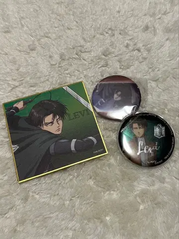 리바이 캔뱃지 색지 세트 판매 유니버셜 스튜디오 재팬 진격의 거인