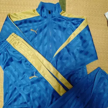 PUMA 푸마 저리 셋업 파랑 금 상의 L 하의 XO