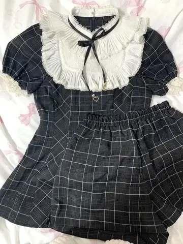 Secrethoney 셋업 블랙 반팔