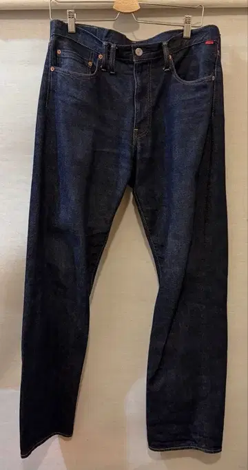 ANACHRONORM 데님 W32 다크 네이비 셀비지 적이 아나크로놈