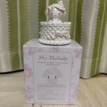 산리오 마이멜로디 My Melody 화이트 딸기 소품함