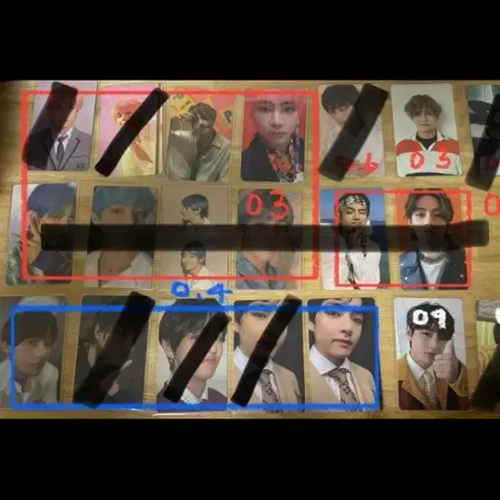 급처, 하자x ) 방탄 뷔 태형 포카 싸게 팔아요