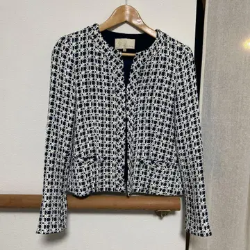 자유구 노카라 자켓 38 네이비/화이트