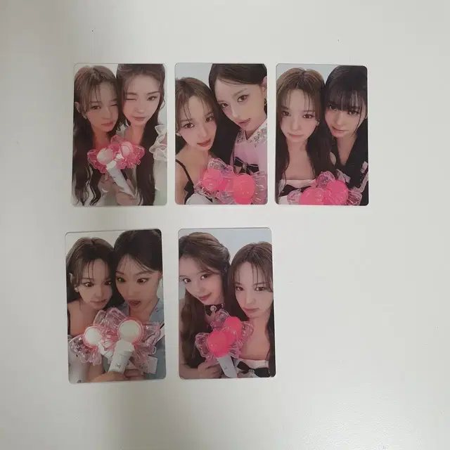 이즈나 응원봉 포카 사랑 유닛 버전 5장 일괄