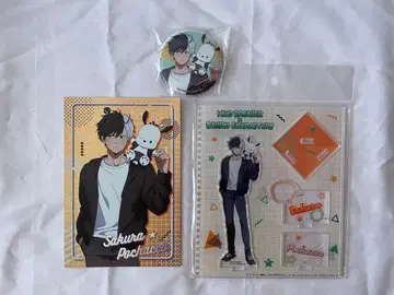 사쿠라 하루카 WINDBREAKER 산리오 아크릴 스탠드 캔뱃지