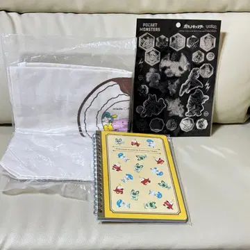 포켓몬스터 굿즈 묶음 판매 토트백 씰 노트