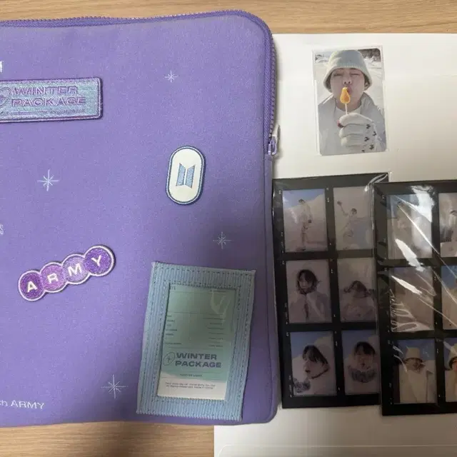 방탄 bts 21윈터패키지 v 뷔 태형 포카 풀박
