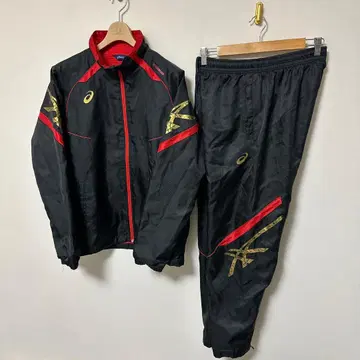 아식스 나일론 자켓 나일론 팬츠 셋업