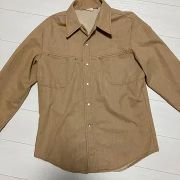 60s70s 베이지 그리퍼 스냅 버튼