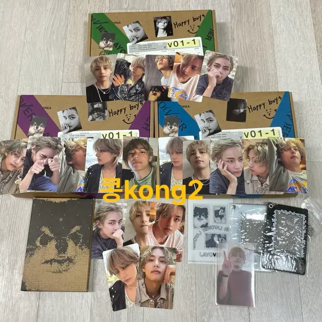 방탄 뷔 태형 레이오버 앨범 포카 미공포럭드디비디아미존콘서트아미밤