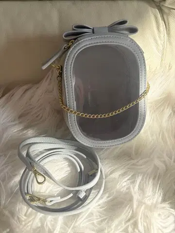 최애 굿즈 가방 클리어 포켓 부착 봉제 인형 참 파우치 숄더백