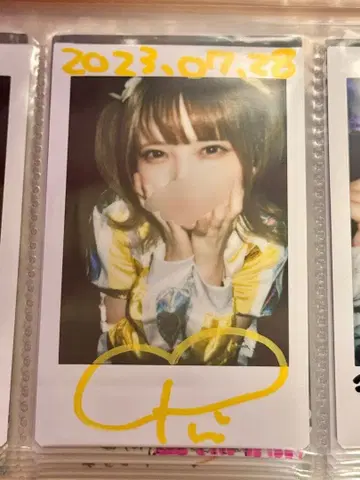 네무키시 푸린 2023.7 사인 포함 사인 폴라로이드 NANIMONO