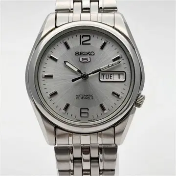 세이코5 데이데이트 7S26-01V0 실버 다이얼 SS 남성용 21석