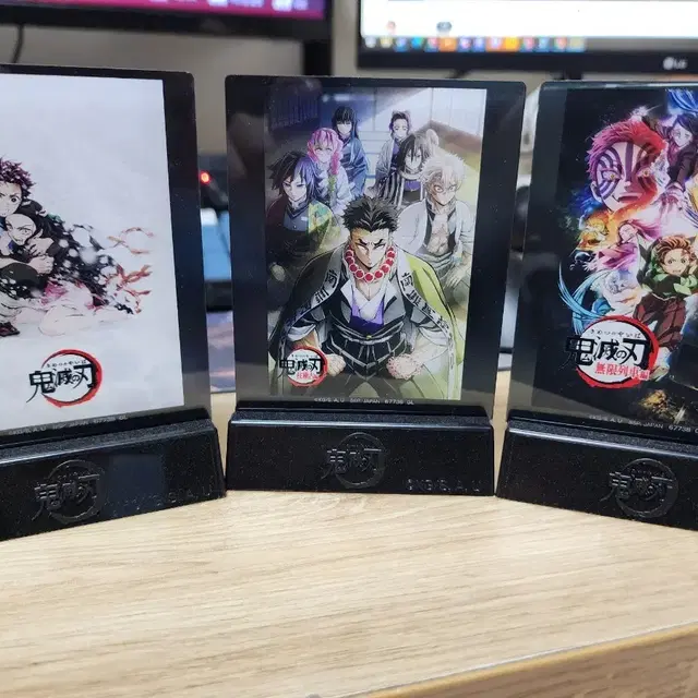 귀멸의 칼날 제일복권 F상 아크릴 스탠드 3종 일괄