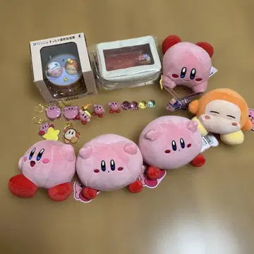 별의 커비 봉제 인형 가습기 파우치 미니백 키링 세트