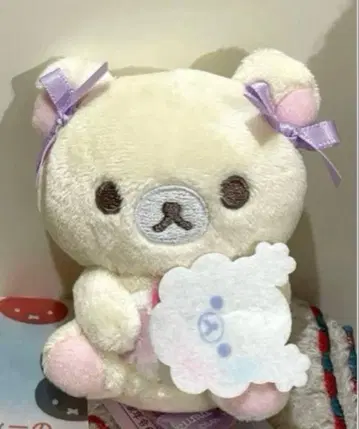 코리락쿠마 손바닥 봉제 인형 하늘의 빙글빙글 솜사탕 코리락쿠마 솜사탕