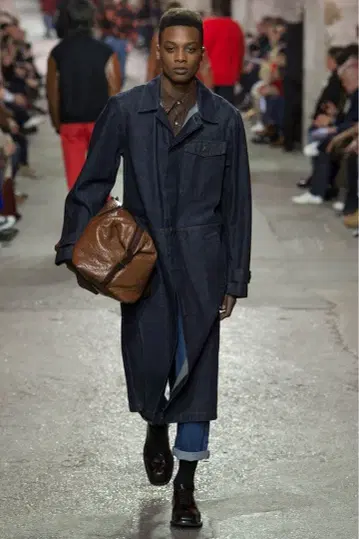 DRIES VAN NOTEN 17-18AW 데님 코트 올인원