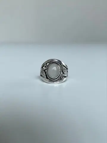 빈티지 문스톤 실버 반지