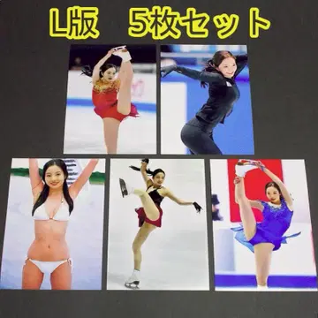 혼다 마린 2 L판 사진 5장 세트 피겨 스케이팅