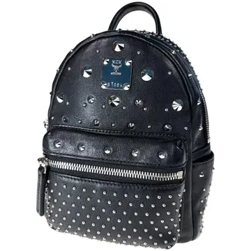 작은 MCM 로고그램 백팩 백팩 스터드 a1043