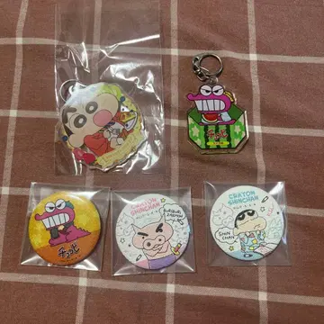 짱구는 못말려(크레용 신짱) 아크릴 키링 배지 세트