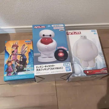 디즈니 베이맥스 저금통 빛나는 피규어 주토피아 피규어 세트