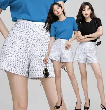 NFRAME 썸머 트위드 숏팬츠