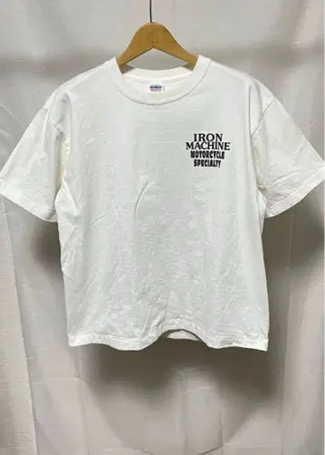 Iron Heart 반팔 티셔츠 화이트 Large