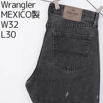Wrangler 랭글러 W32 블랙 데님 하의 블랙 12494