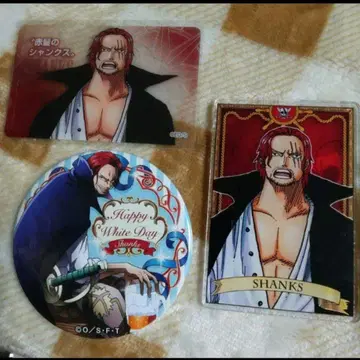 샹크스 원피스 ONE PIECE 화이트데이 캔뱃지 카드