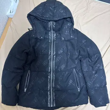 남성용 in the attic 폴리스웨이드 로고 시레 페이크 다운 자켓