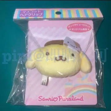 2 폼폼푸딩 헤어 클립 퓨로 퓨로랜드 산리오 마스코트
